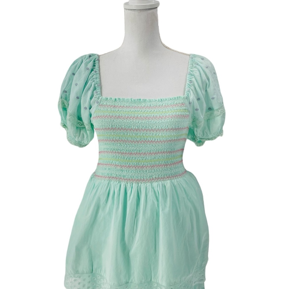 LoveShackFancy NEW Capella Tiered Embroidered Lace Swiss Dot Maxi Dress Size S - Picture 5 of 13